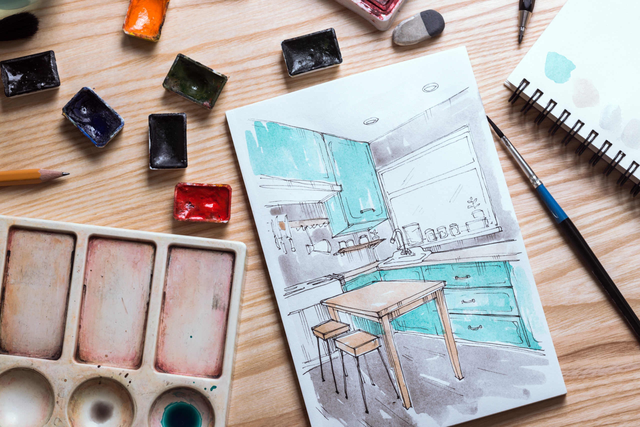 Elementos de diseño para la elaboracion del interior de una cocina