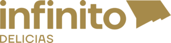 Logo dorado de Infinito Delicias